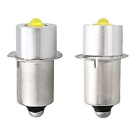 Ampoule LED haute puissance Page 13.5s, ampoule de rechange, CC 3V 6V 12V, 3W 230lm, 2 pièces (p13.5s, blanc chaud) (1/4)