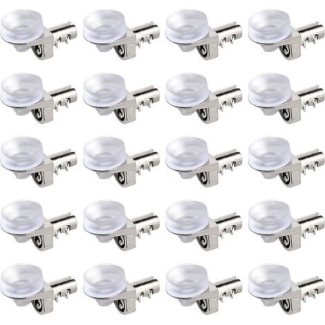 30er-Pack 5-mm-Regalwinkel – Eckwinkel – Regalwinkel – Bodenwinkel – Saugnapf – Glasbodenwinkel – 5 mm – Für Bücherregale, Schränke, Möbel (1/5)