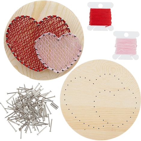 Kit de loisirs créatifs pour adultes : décoration de cœurs, cupcakes, accessoires et cadre inclus.