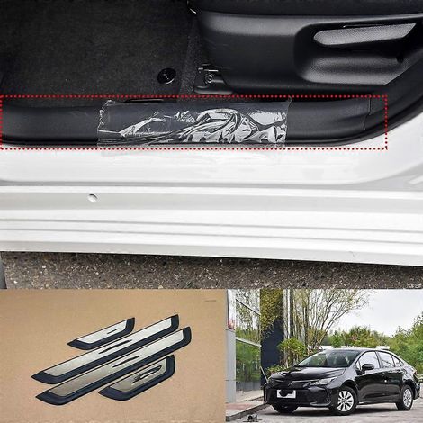 Accessoires pour Toyota Corolla 2019-2024 : protection de seuil de porte et plaque de protection anti-rayures ( ) (1/5)