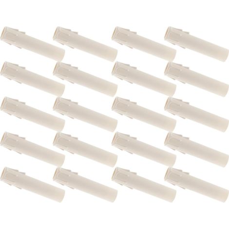 Lot de 20 Couvercles de Prise en Plastique Blanc pour Bougies de Lustre, Manchons Anti-gouttes Adaptés la Plupart des Ampoules, Décoration Maison Élégante (1/5)
