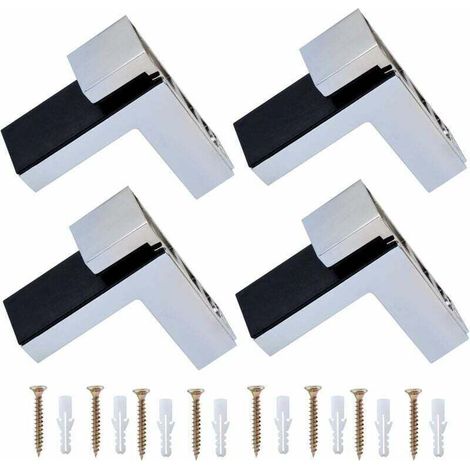 4PCS Verre/Bois Support D'Etagère Support Mural pour étagère de 5 à 30 mm d'épaisseur-Fei Yu