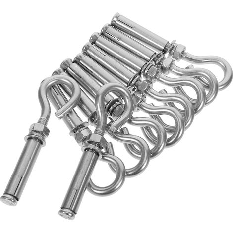 Lot de 10 crochets muraux, inox, pour vêtements et rangement (1/5)