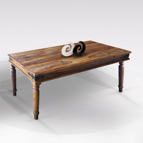 TAVOLO FISSO CM 200X100 IN LEGNO SHEESHAM (1/4)