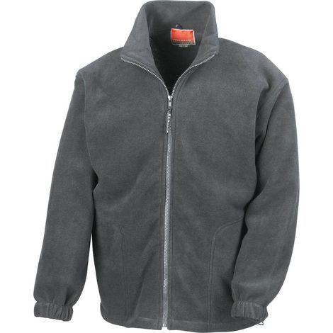Result Giacca da lavoro in pile con zip Grigio scuro XL