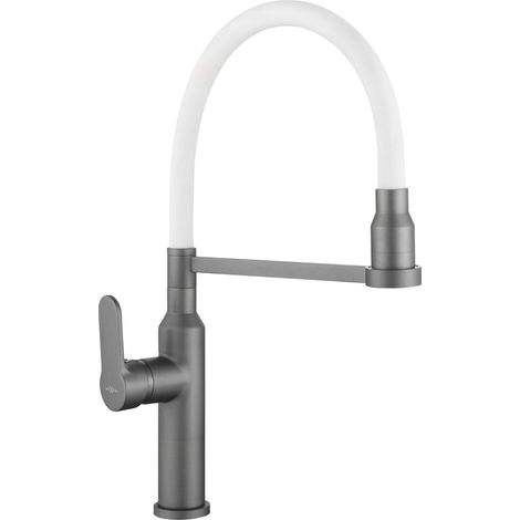 Mexen Edna robinet de cuisine, Gris/Blanc - 672900-62 (1/2)