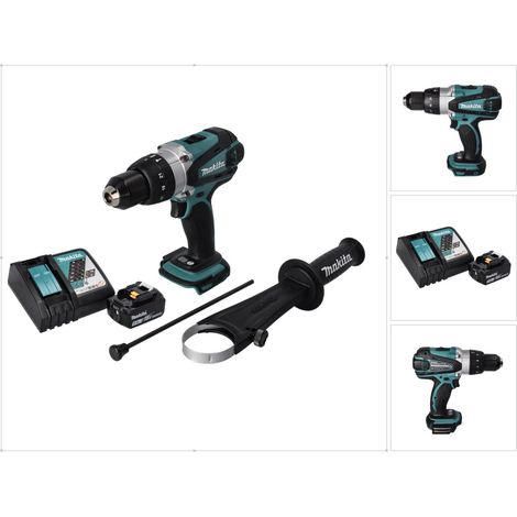 Makita DHP 458 RT1 Akku Schlagbohrschrauber 18 V 91 Nm + 1x Akku 5,0 Ah + Ladegerät (1/5)