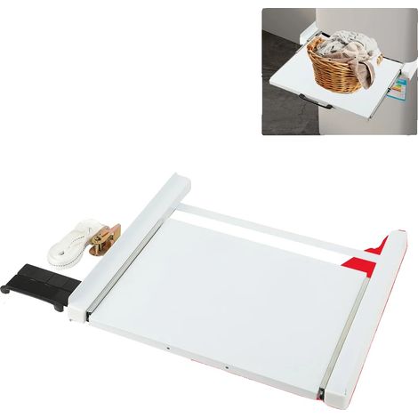 Support de machine à laver, Dimensions 60x54x7,5 cm, Taille de l'étagère 38x50 cm, Capacité de charge 150 kg, Acier au carbone et acier laminé à froid, Compatible avec des appareils de 60x60 cm (1/5)