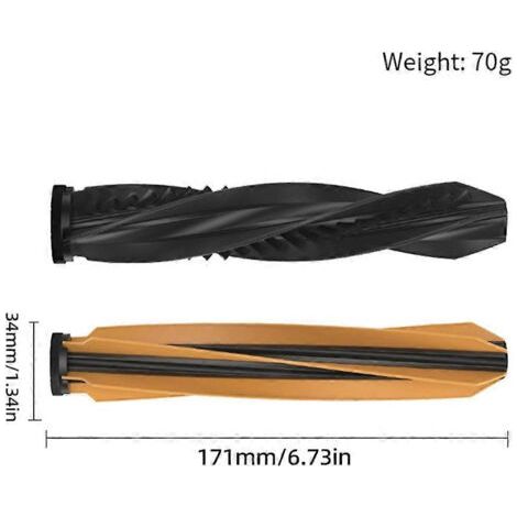NALOOKAMIC Pièce de rechange pour brosse principale de nettoyage de la brosse à double rouleau hybride X40, compatible avec les balayeuses Dreame série X50 et X40. (1/4)