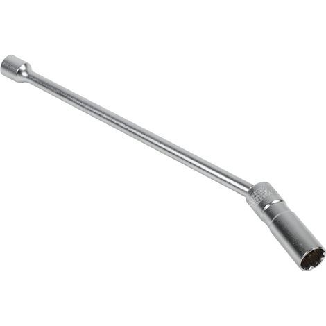 16 mm Douille de Bougie D'allumage - Magnétique Clé à Bougie Pivotant à 360 ° 3/8 ", Outil de Retrait de Paroi Mince Oscillant à 12 Points Compatible avec BMW (Longue) (1/5)