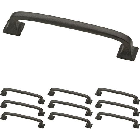Laiton chaud Châtain 10,2 cm Lombard matériel de cuisine ou meubles Cabinet Poignée de tiroir Pull, P29613K-SI-B (1/3)