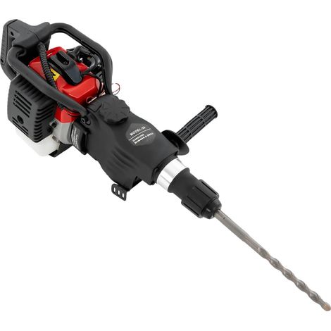 Perceuse à percussion, moteur puissant de 1200W, polyvalente avec plusieurs forets, Rouge (1/2)
