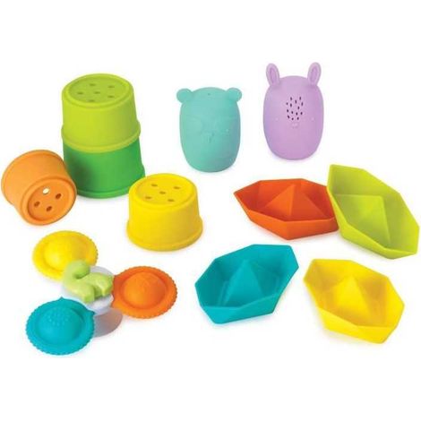 Bath set - INFANTINO - 315341 - 11 pieces - Silicone (1/3)