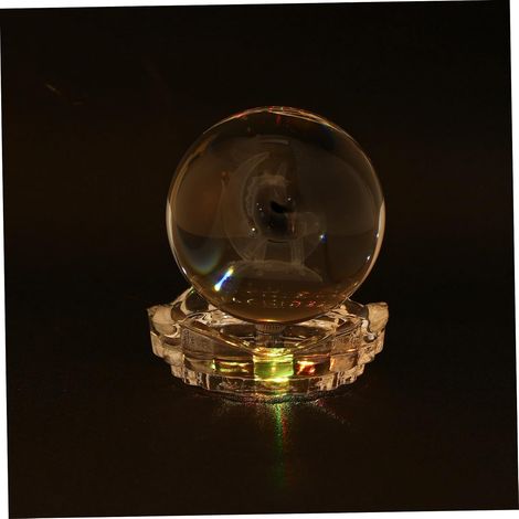 Lampe Boule de Cristal Licorne Lumineuse Décorative pour (1/5)