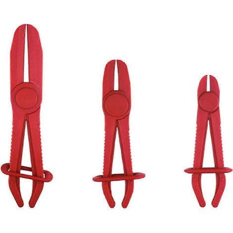 Kit de 3 pinces de serrage pour durites flexibles de voiture, outils de réparation pour conduites de frein, de carburant et d'eau. (1/5)