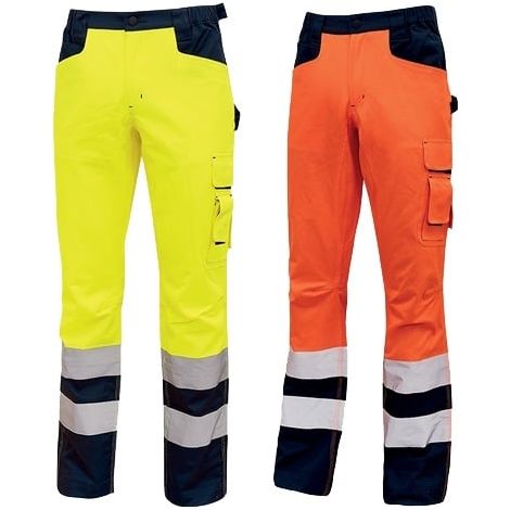 Pantalone alta visibilità Light Yellow Fluo tg. XL (1/5)
