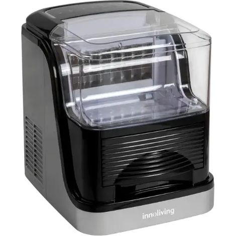 Máquina de hacer hielo profesional 15 kg/24h con 2 tamaños de cubitos y tanque removible (1/3)