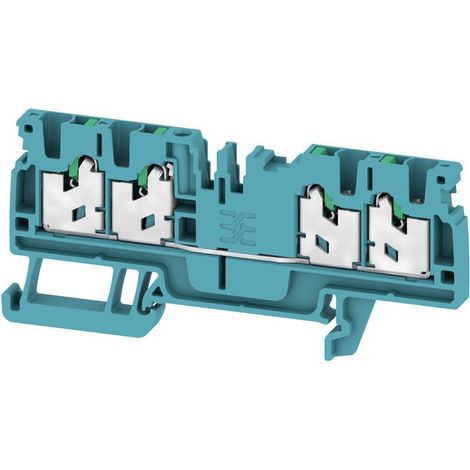 Bloc de jonction de traversée Weidmuller AS4C 2.5 BL, Enfichable, Bleu ( Prix pour Paquet de 10 )