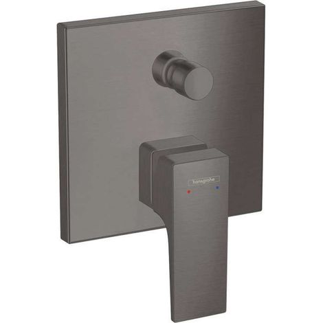 Hansgrohe Metropol - Mitigeur de baignoire encastré avec clapet anti-retour, noir chromé brossé 32546340 (1/3)