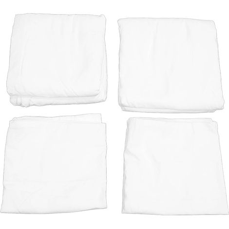 Bedding Sets Simple Soft Comfortable Chemical Fiber Fine Craftsmanship Bed Sheet Set for Business Hotel Home White US KING Size