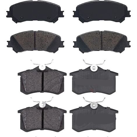 KIT PASTIGLIE FRENO ANTERIORI E POSTERIORI compatibile con RENAULT LAGUNA III SPORTOUR (KT0/1) / PASTIGLIE FRENANTI AUTO OEM P 68 029,P 59 042 / SOSTITUZIONE DIRETTA / BASSA POLVERE / SILENZIOSO