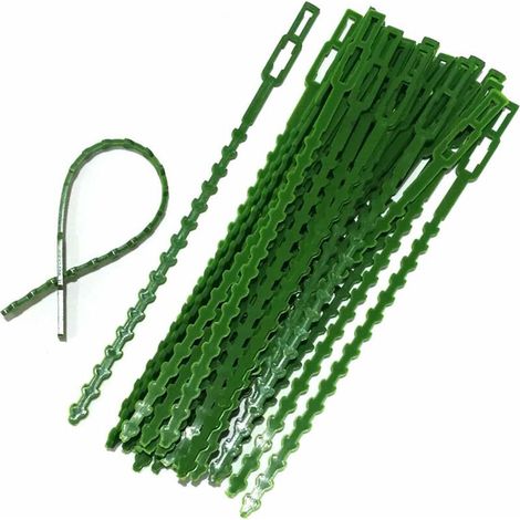 Liens Réglables De Torsion D'Usine, 17cm Plantes Serre-câble Lien en Plastique Flexible Attaches de Câble de Jardin pour Aider à Soutenir Les Plantes, Vignes Jardinage,,60 Pieces (1/5)