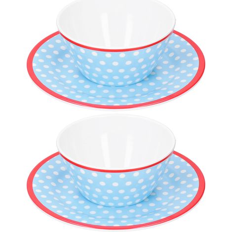 Ensemble de 4 Bols à Salade et Fruits pour Table - Vaisselle pour Maison et Restaurant