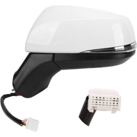 Rétroviseur latéral chauffant Super blanc, avec clignotant, surveillance des angles morts, remplacement pour RAV4 XA50 2019 – 2022 gauche