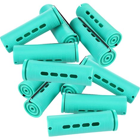 12 rulos fríos de 2,5 cm, tamaños S-M-L, permanente sin calor, para cabello largo y corto, para uso en salones de belleza y en casa. (1/5)