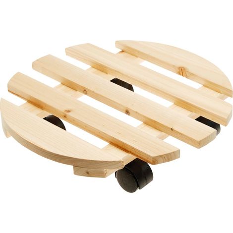 TROLLEY LEGNO ROTONDO &Oslash35cm VERDEMAX