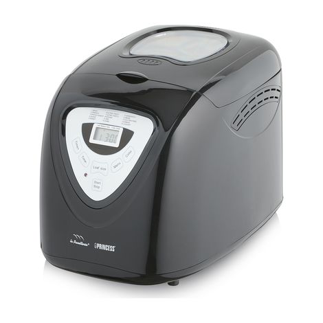 Princess Macchina Per Il Pane Black, 600 Watt, Grande Capienza 0.9 Kg, 15 Programmi Di Cottura, Modalità Senza Glutine, Ottima Per Intolleranze, Allergie O Diete Speciali, Cuoci Pane E Dolci, Nero (1/10)