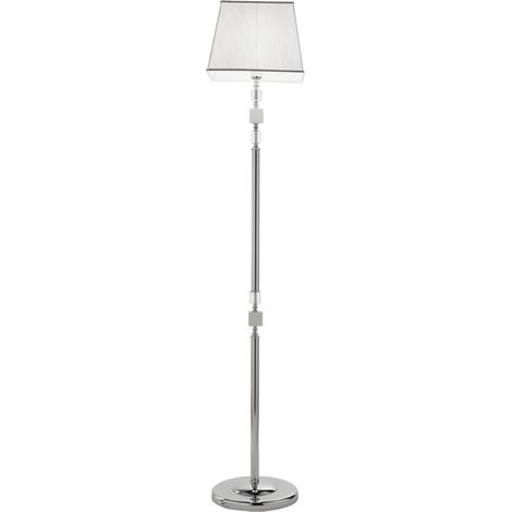 Piantana LIVIA in vetro e cristallo Bianco Latte H180 cm (1/3)