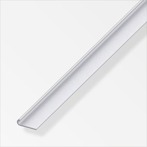 alfer Kantenschutzprofil Aluminium 1 m x 18 mm silber