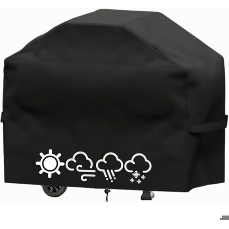 420D Housse de barbecue 14561117cm pour barbecue Weber Genesis II Series robuste et imperméable(145 x 61 x117cm) (1/5)