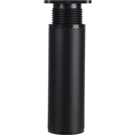Set mit 4 höhenverstellbaren Möbelbeinen aus Aluminiumlegierung und PVC, 10–12 cm, rund, schwarz, belastbar bis 150 kg
