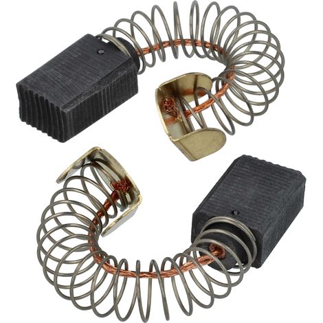 vhbw 2x Kohlebürste 6,2 x 10 x 16 mm kompatibel mit Festool CSP 55, 55-2 Elektrowerkzeug + Feder