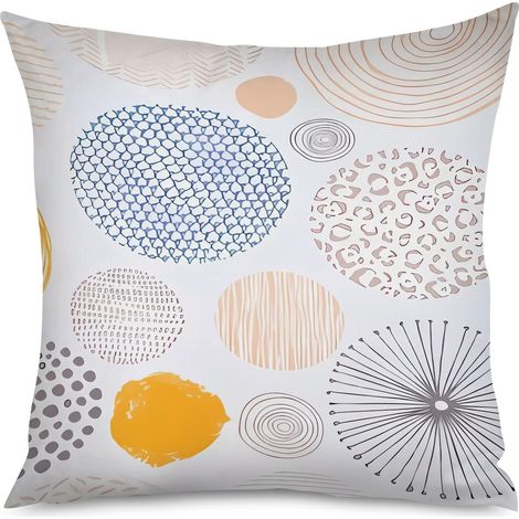 Housse de Coussin Abstrait Moderne Géométrique (1/5)