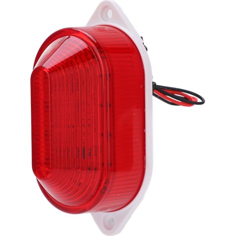 Voyant lumineux de signalisation LED rouge, petite sirène de sécurité avec avertisseur sonore et buzzer pour la surveillance en usine, 220 V