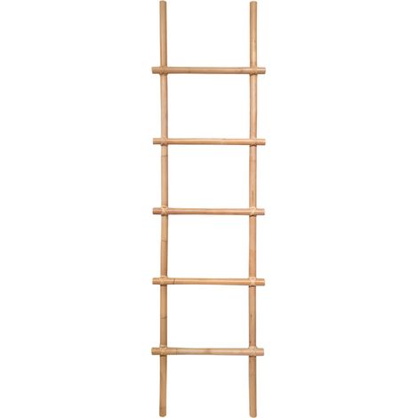 Echelle porte serviette 190 cm en rotin naturel - LIVIO (1/5)