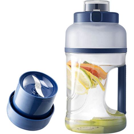 Blender/extracteur de jus portable 70 W puissant, 1000 ml, 2 en 1 avec gobelet, idéal pour les jus d'orange. (1/4)