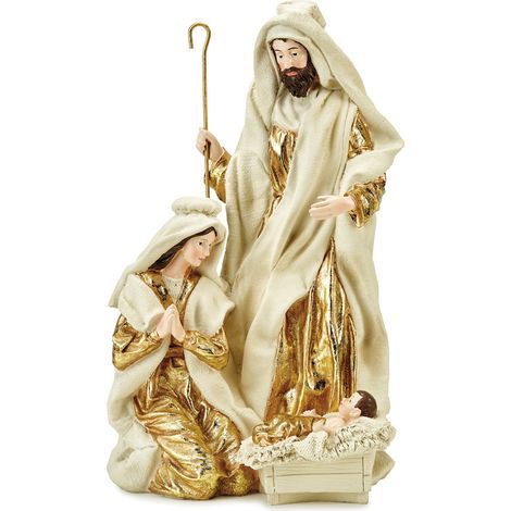 Fade presepe Nativity resina decorato a mano 38 cm