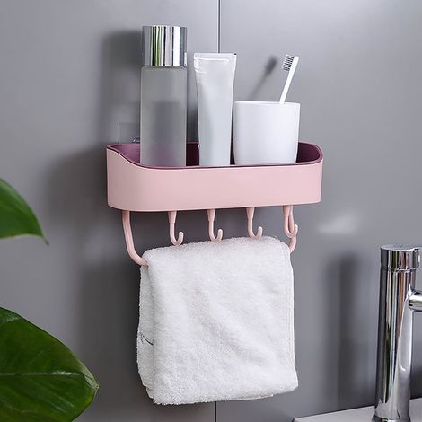 Etagere Salle De Bain - Support Shampooing Murale En PP - Pour Douche Et Salle De Bains - 1 Pièce (1/5)