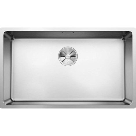 Blanco – Évier 1 bac inox 74x44 cm – Montage sous plan de travail – Profondeur 190 mm – Système de vidage InFino® – SKU 522971 (1/6)
