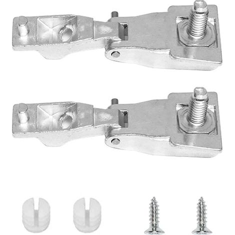 2 x Kit de réparation, charnière de poignée, chromée, avec vis et insert, pour Fiat 500 595 596 (1/5)