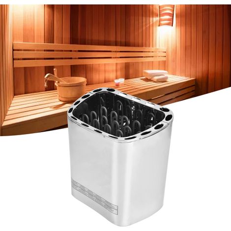 Saunaofen SAC-60 mit externer Steuerung – 6 kW, 380 V, Elektroofen für mittelgroße/kleine Saunakabinen, Edelstahlkonstruktion und separatem Thermostat (1/5)