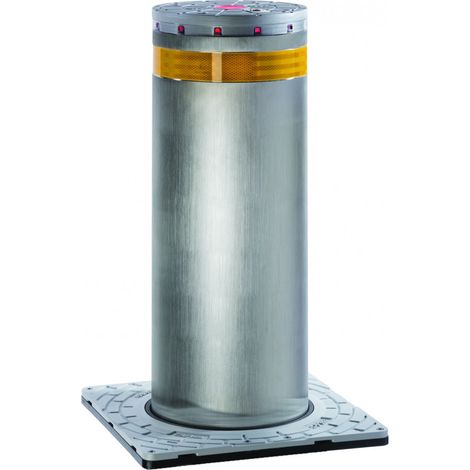 J275 F 2K H800Mm Acier Peint Ral7021 Avec Led Et Cylindre. FAAC