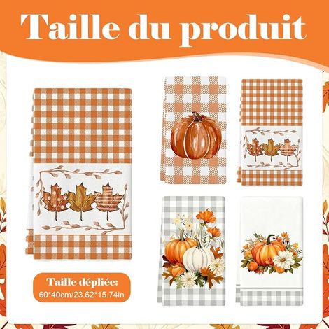 Set of Autumn Tea Towels 60 x 40 cm