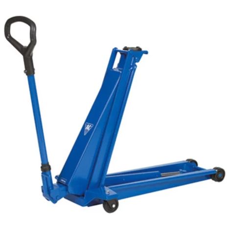 Cric rouleur haute levée 2 tonnes – Hauteur de levage maxi 795 mm – Extra plat et léger – Longueur du levier 950 mm (1/2)