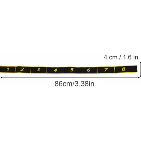 Ceinture de Résistance Élastique Fitness pour Yoga et Entraînement (Jaune) (1/5)