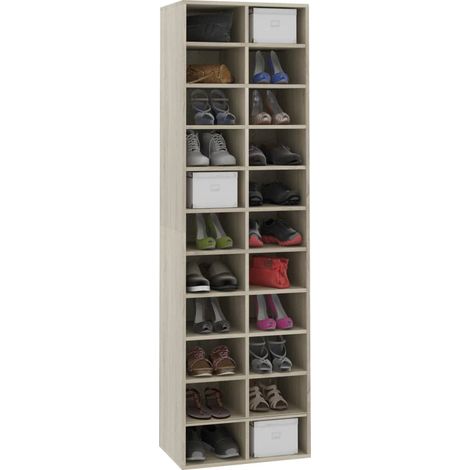Armoire à chaussures Chêne sonoma 54x34x183 (1/5)